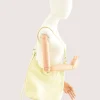 Love Butter Yellow Tote Leather Bag on model