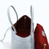 Marge Baby Blue Leather Handbag interior bag