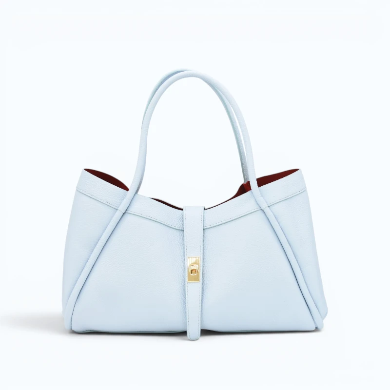 Marge Baby Blue Leather Handbag