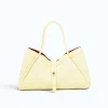 Marge butter yellow Leather handbag