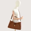 Marge camel Leather Handbag crossbody