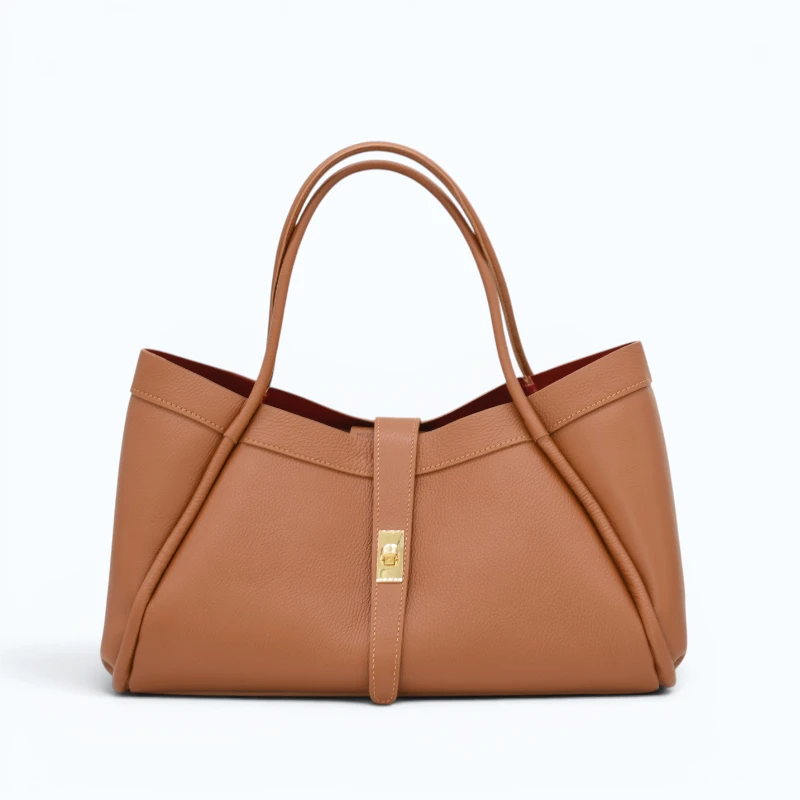 Marge camel Leather Handbag