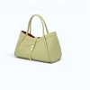 Marge Pistachio Green Leather Handbag side
