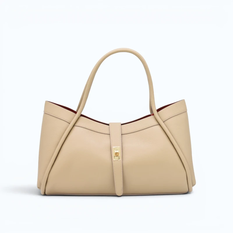 Marge Taupe Leather Handbag