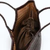 Summer Brown Leather Tote Bag interior