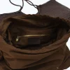 Summer Brown Leather Tote Bag interior bag zip interior