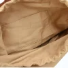 summer camel leather tote bag interior pocket