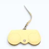 Owl Butter Yellow Leather Sunglasses Case
