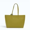 lime green leather tote bag back lime green leather tote bag back