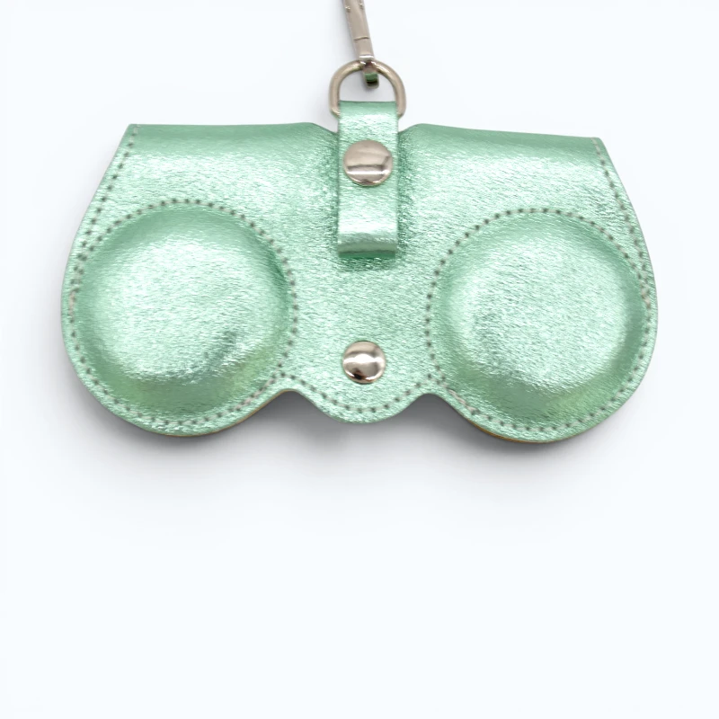 metallic-green-leather-sunglasses-case-back Owl Metallic Green Leather Sunglasses Case back