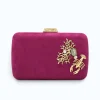 corail d or clutch pink clutch front