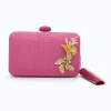 fleur d or clutch pink clutch