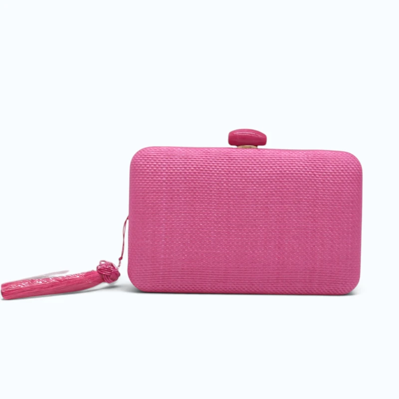 fleur d or clutch pink clutch back