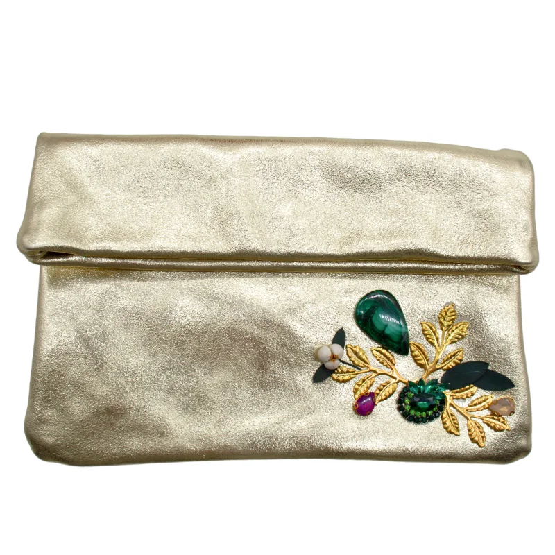 handmaded clutch leather bag