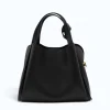 Bruna Black Leather Handbag back