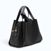 Bruna Black Leather Handbag lateral view