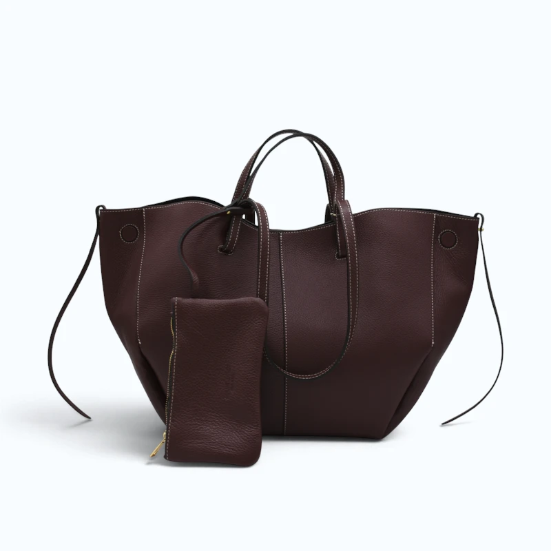 mag-l-burgundy-leather-handbag-bag Mag L Burgundy Leather Handbag bag
