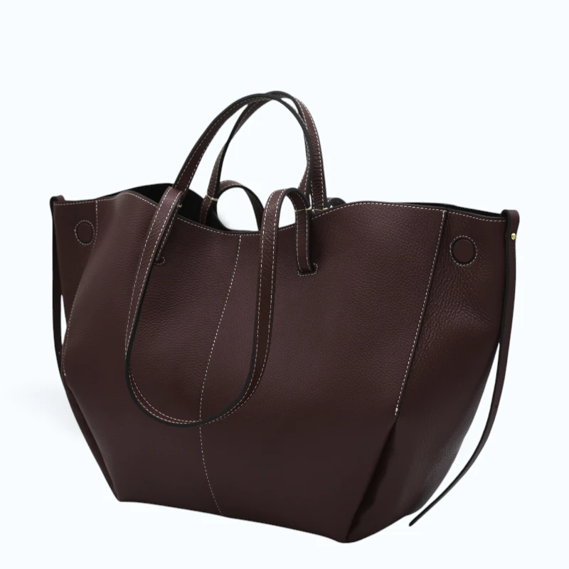 mag-l-burgundy-leather-handbag-side Mag L Burgundy Leather Handbag side