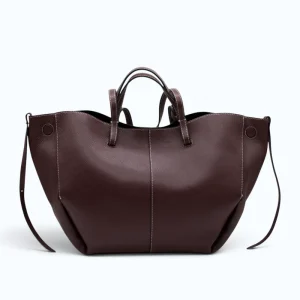 Mag L Burgundy Leather Handbag