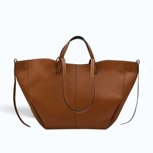 Mag L Camel Leather Handbag