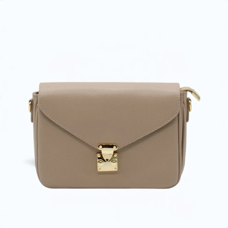 margot beige leather crossbody bag