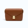 margot camel leather crossbody bag