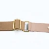 margot nude leather crossbody bag strap detail
