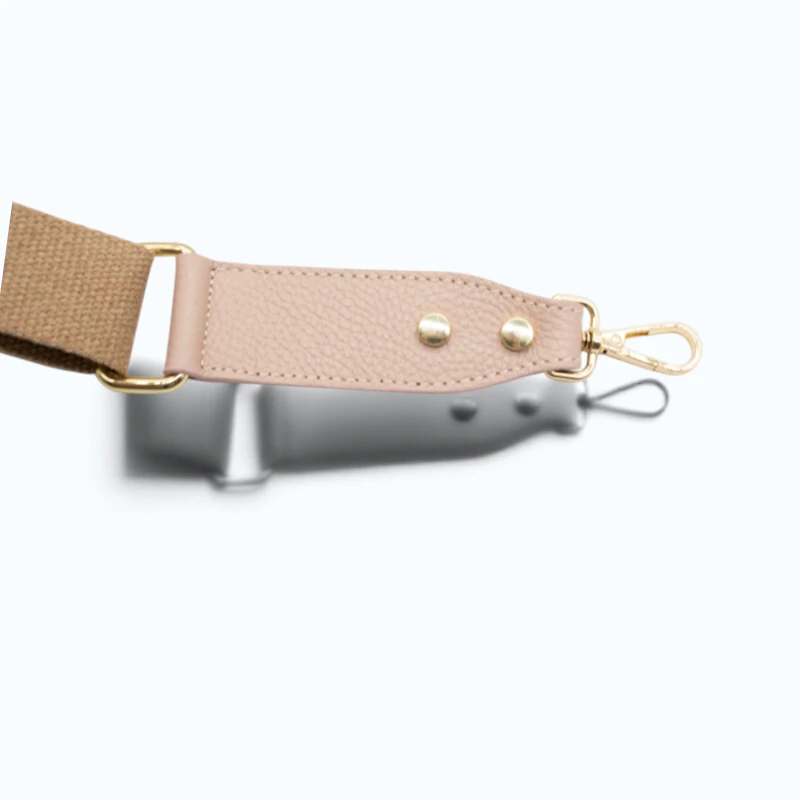 margot nude leather crossbody bag strap detailed
