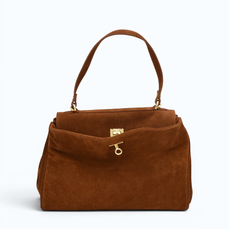 tulip-camel-suede-leather-bag-opened Mary Mala de Mão Bordeaux em Pele (Copy) (Copy)